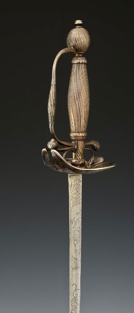 Silver Sword, Louis XV Period, Circa 1760-photo-1