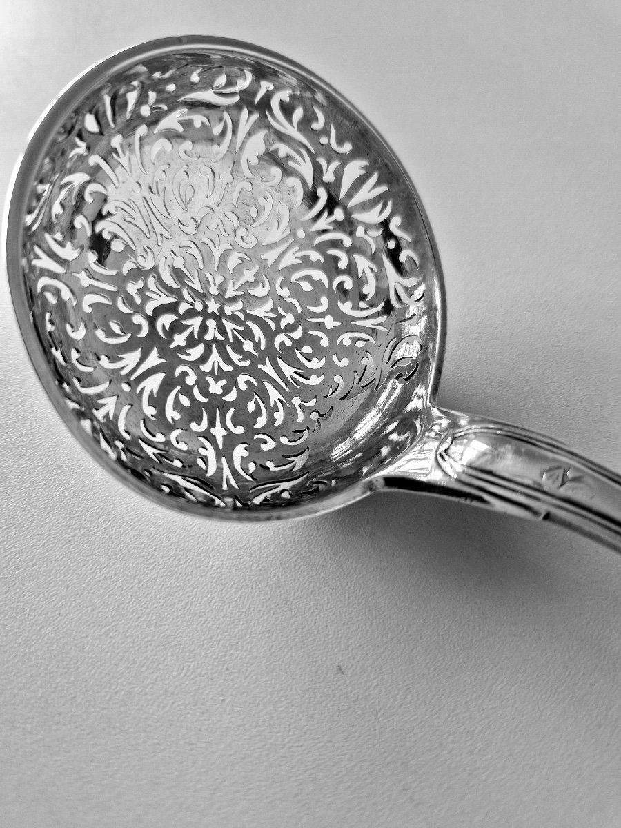 A Sugar Spoon, Filets Model, Paris 1798-1809-photo-3