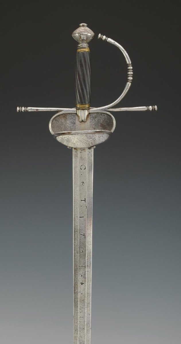 Forte-épée d'Officier De Cavalerie Espagnole, Modèle 1728, 18ème Siècle.