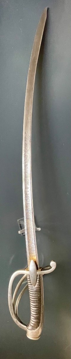 Rare Sabre D’officier De Lancier De La Garde Royale-photo-2