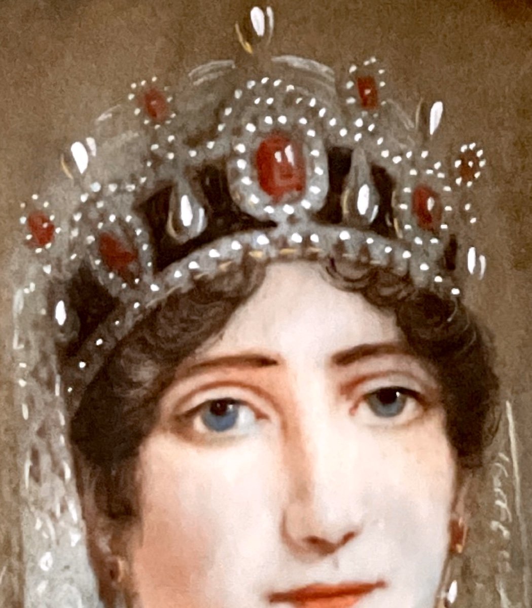 Portrait Miniature De L’impératrice Joséphine 