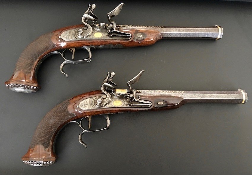 Pair Of Officer's Pistols By Lepage, Arquebusier Of The Emperor