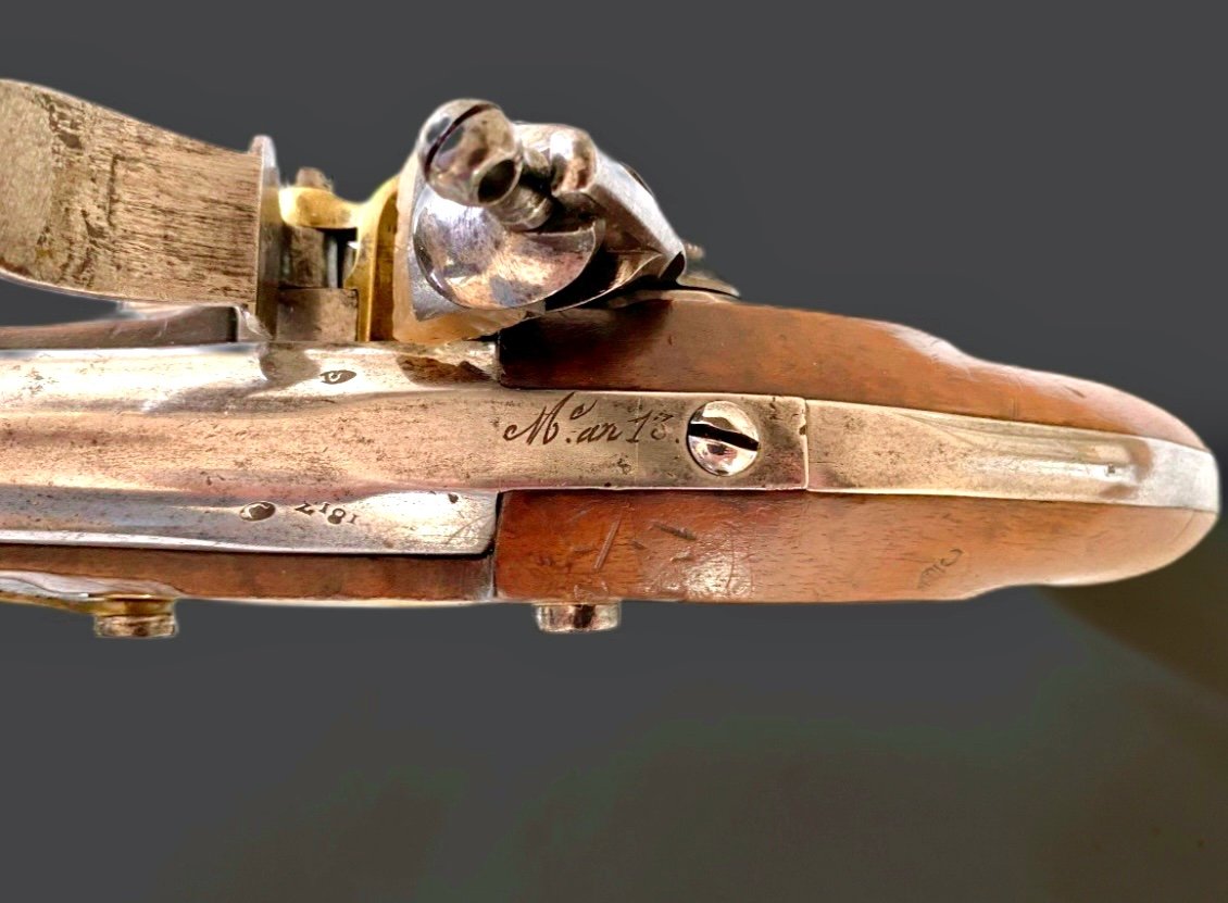 Pistolet De Cavalerie, Modèle An XIII, De La Manufacture Impériale De Charleville, 1 Er Empire-photo-3