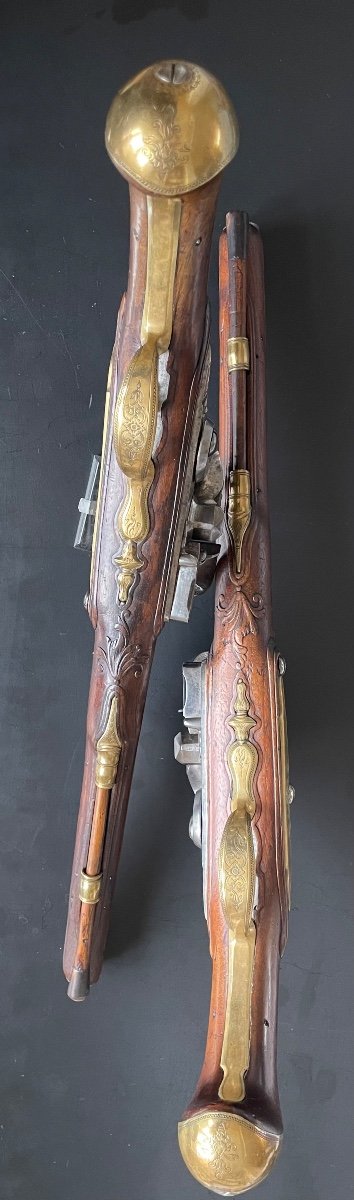 Paire De Pistolets De Claude Niquet à Liège, 1719-photo-4