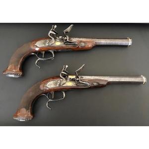 Pair Of Officer's Pistols By Lepage, Arquebusier Of The Emperor