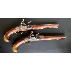 Pair Of Pistols By Claude Niquet In Liège, 1719