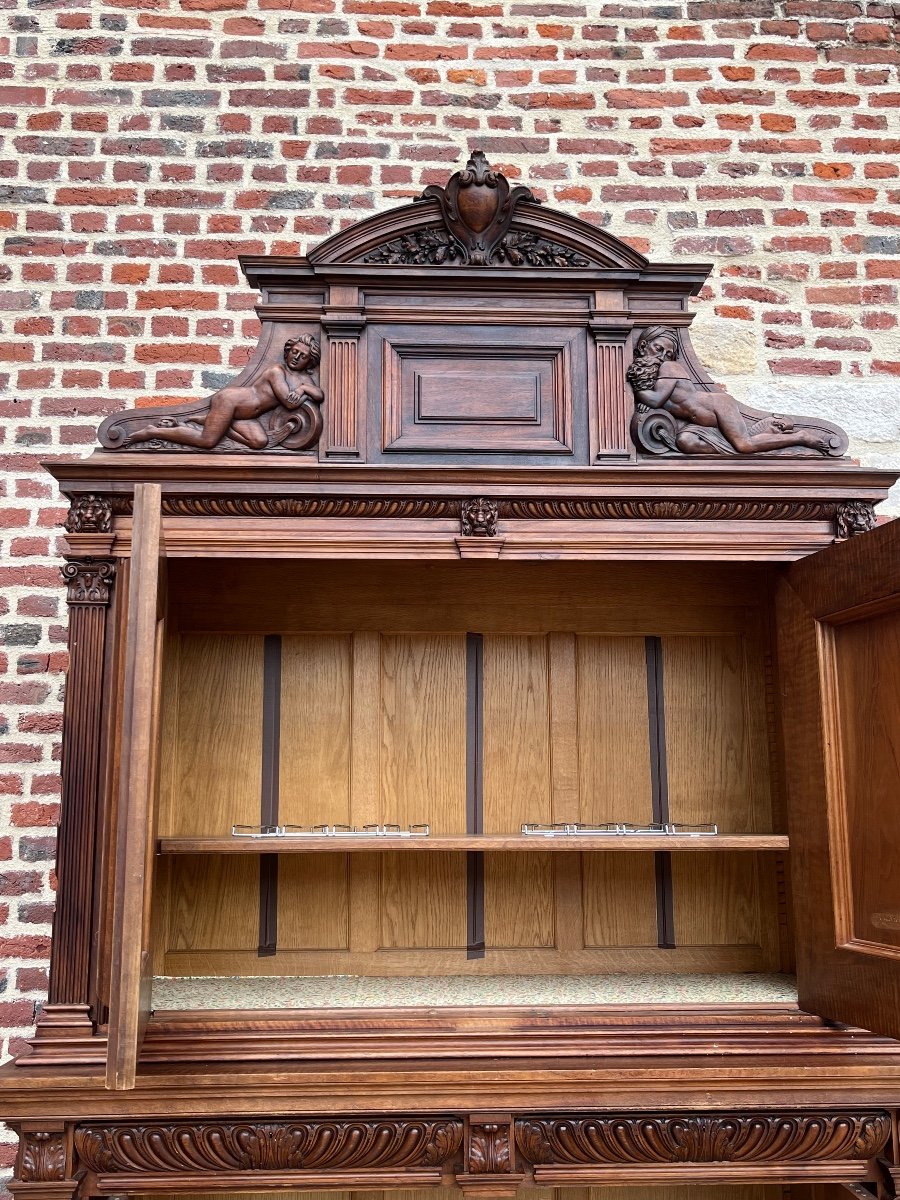 Beautiful Buffet In Carved Walnut From XIXth Century-photo-6