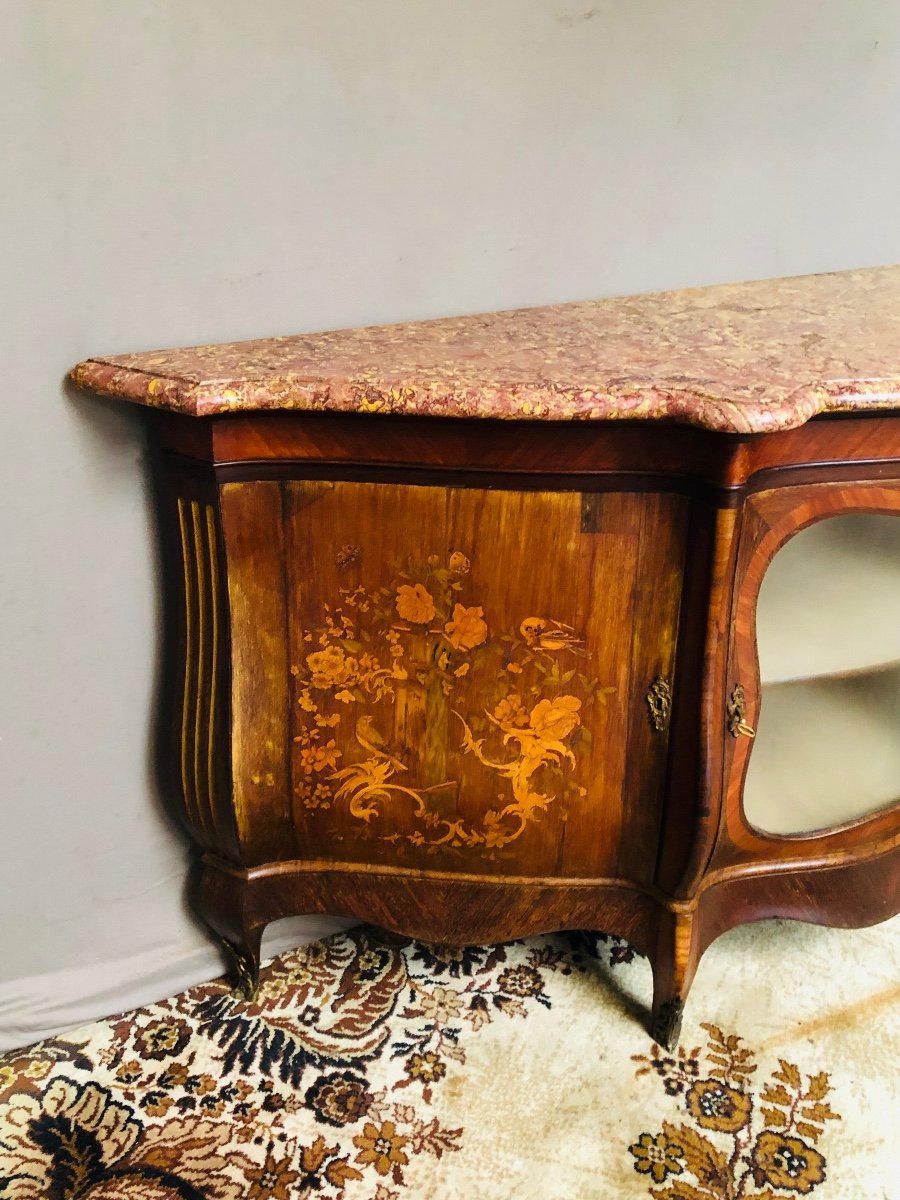 Buffet Enfilade In Napoleon III Period Marquetry-photo-3