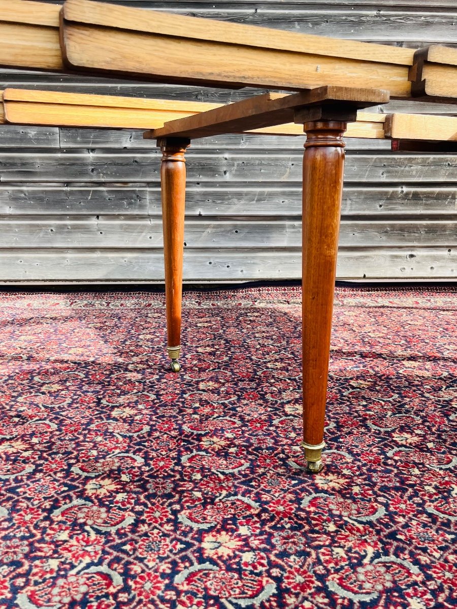 Beautiful Louis XVI Table With Mahogany Band, 19th Century-photo-1