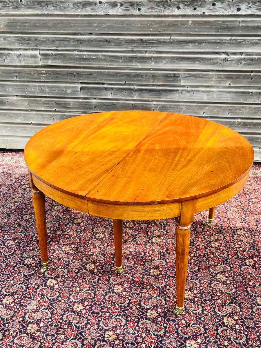 Beautiful Louis XVI Table With Mahogany Band, 19th Century-photo-3