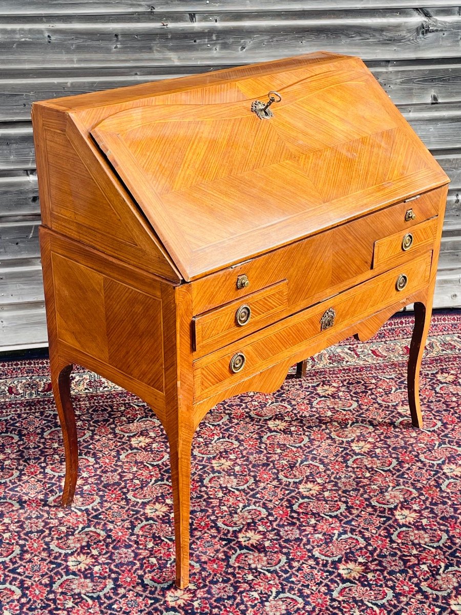 Louis XV Period Marquetry Sloping Desk