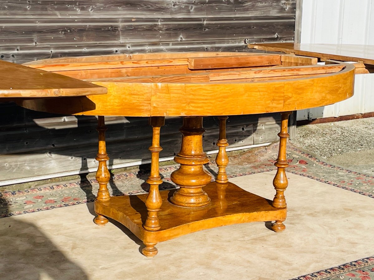 Biedermeier Extending Table From The 19th Century-photo-7