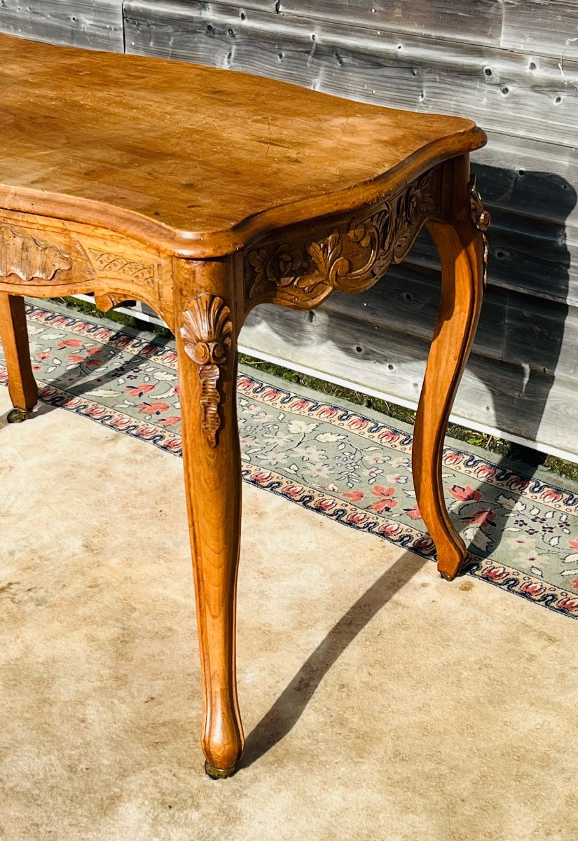 19th Century Regency Style Walnut Desk Table-photo-4