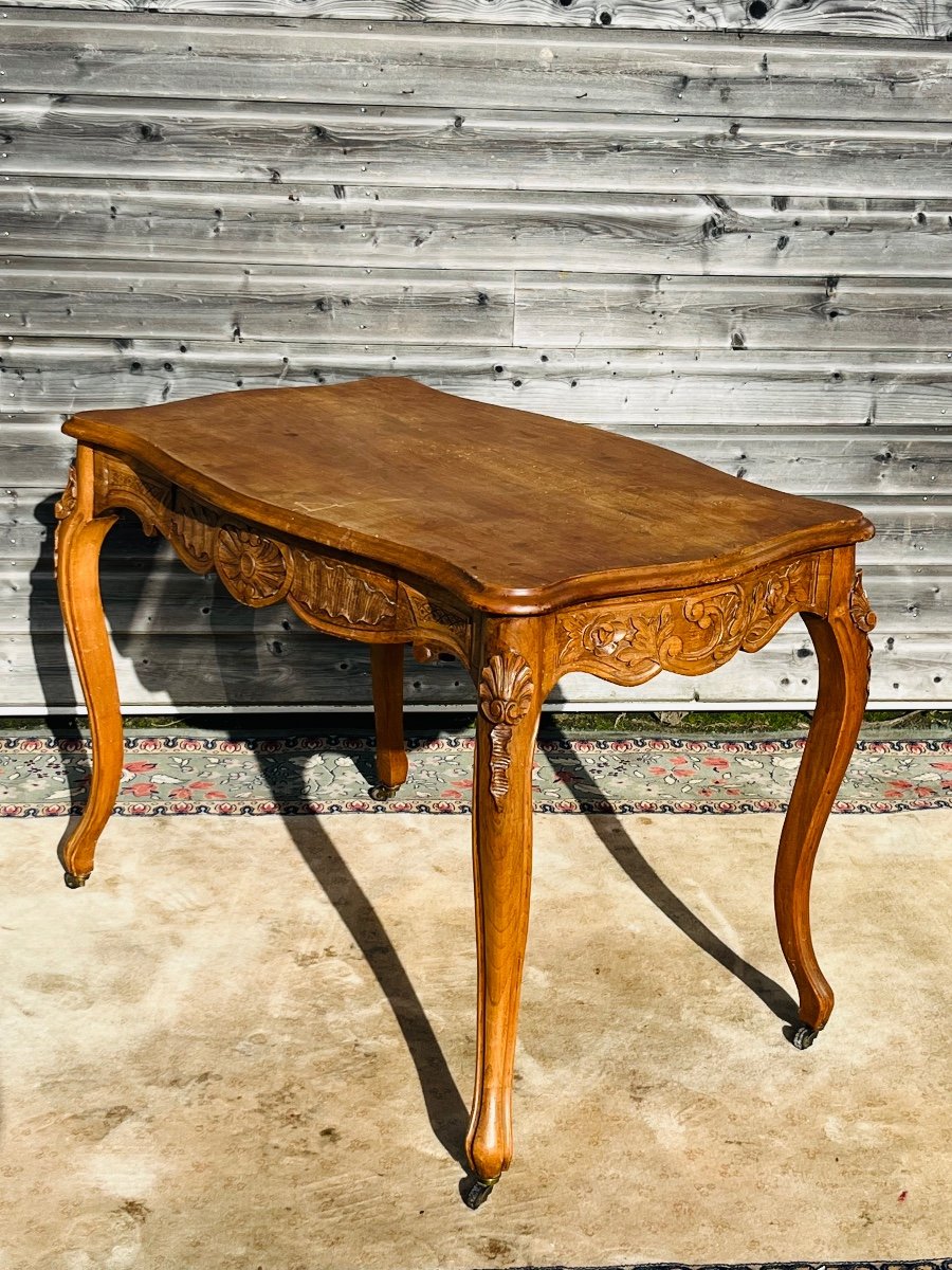 19th Century Regency Style Walnut Desk Table-photo-5