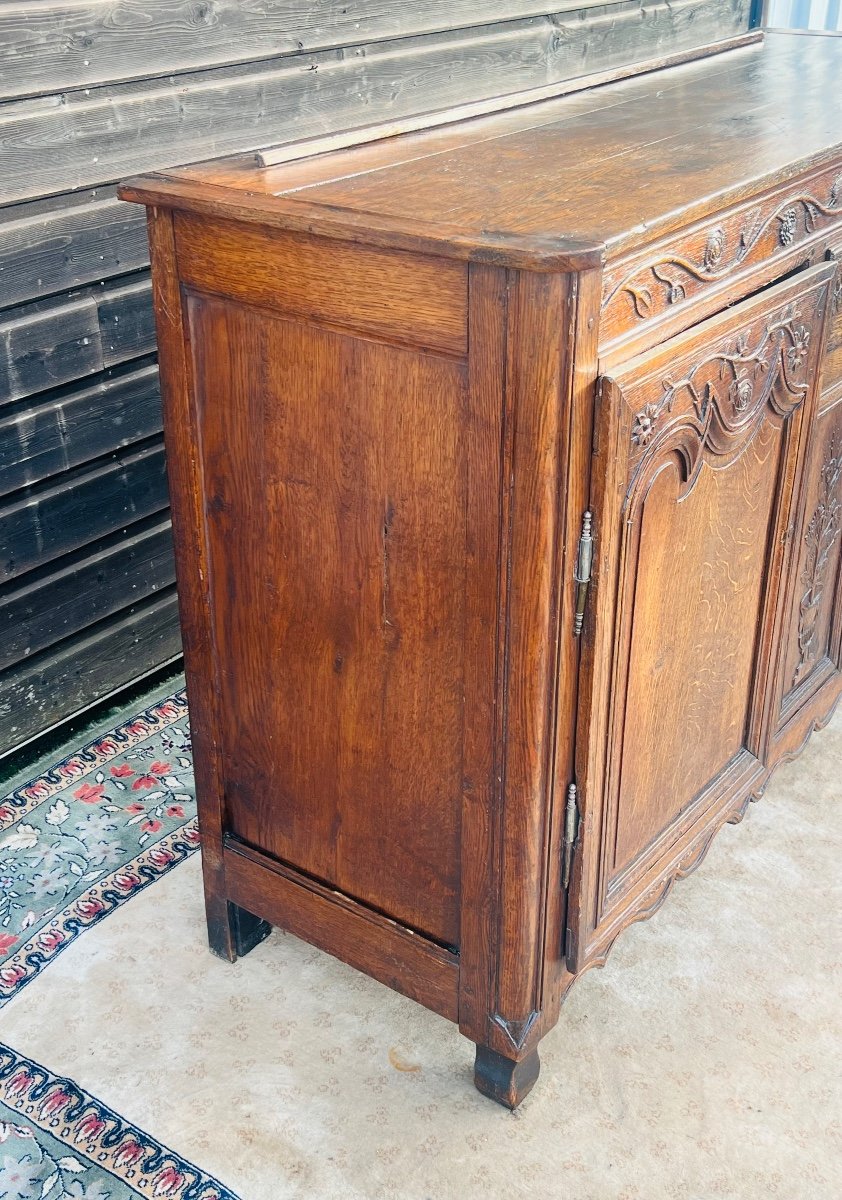 Carved Oak Sideboard From The 19th Century-photo-2