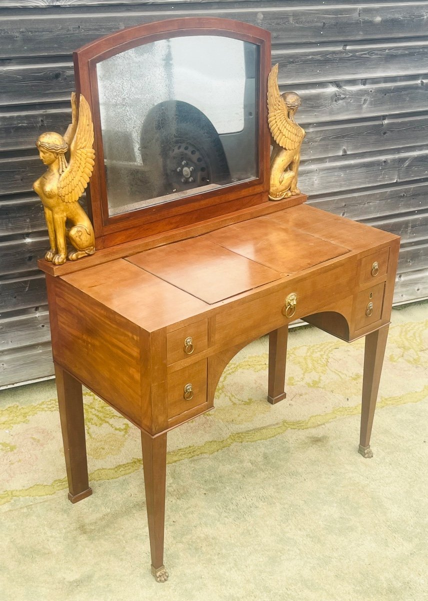 Empire Period Mahogany Dressing Table-photo-3