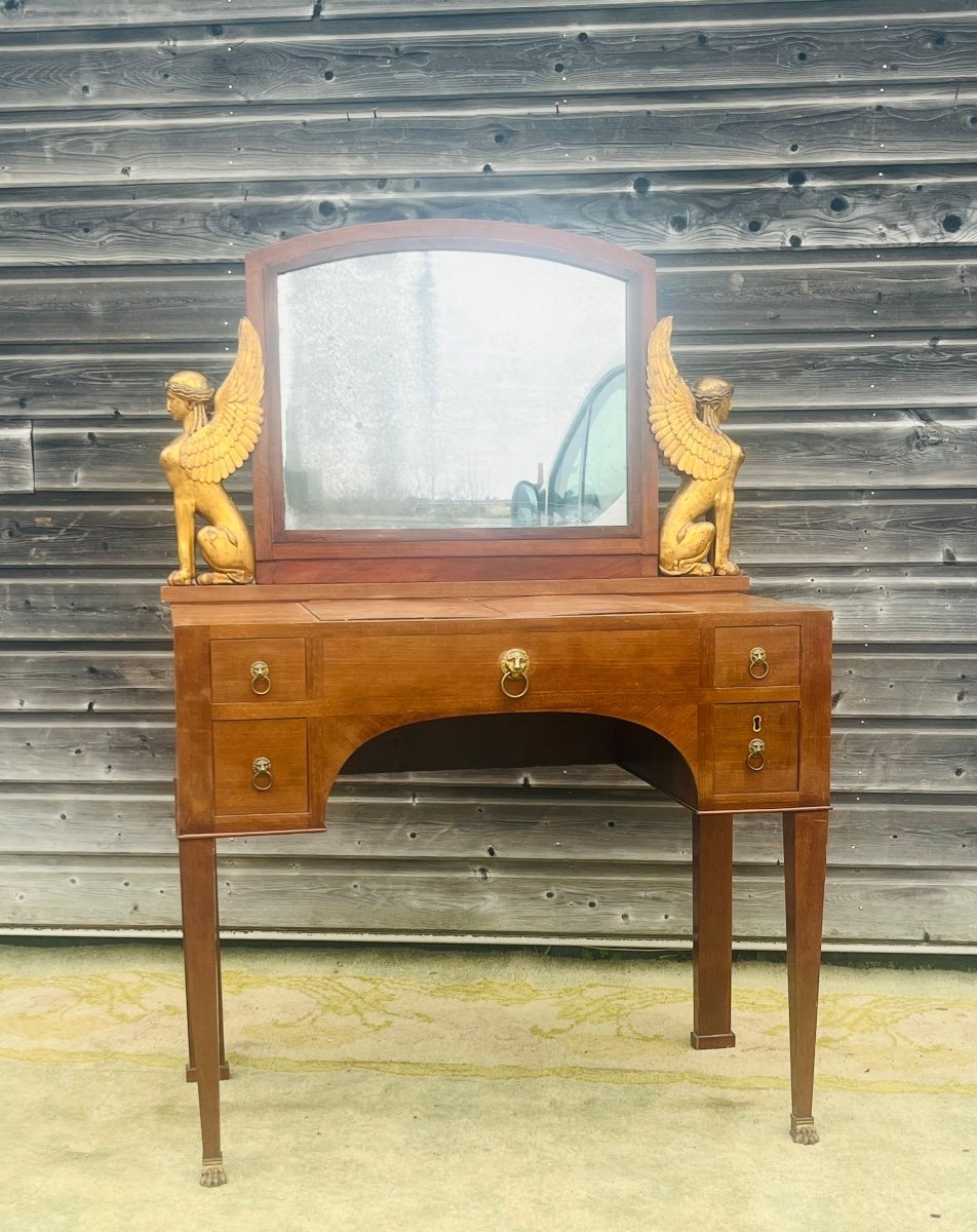 Empire Period Mahogany Dressing Table-photo-4