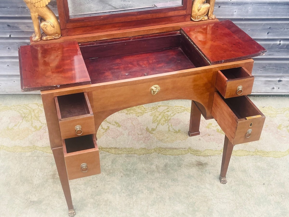 Empire Period Mahogany Dressing Table-photo-1