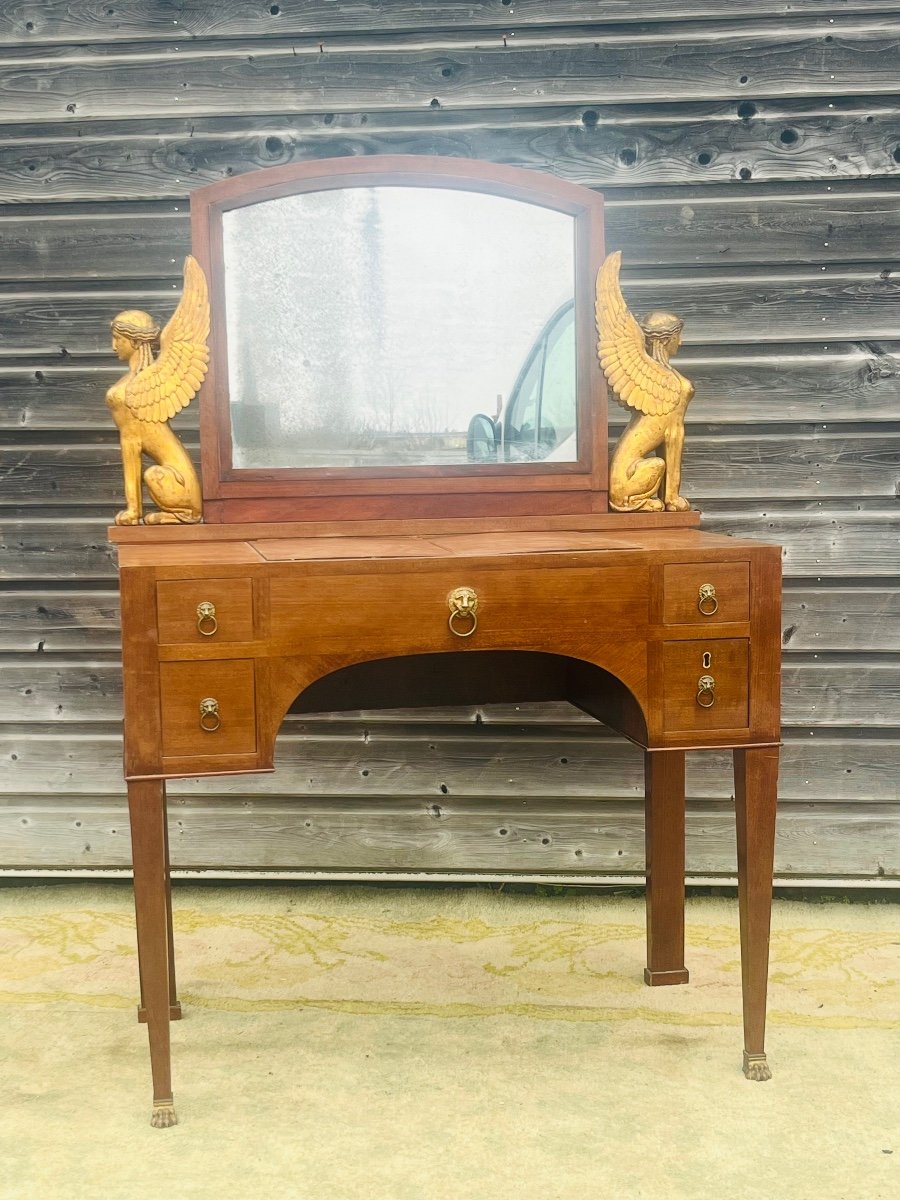 Empire Period Mahogany Dressing Table-photo-5