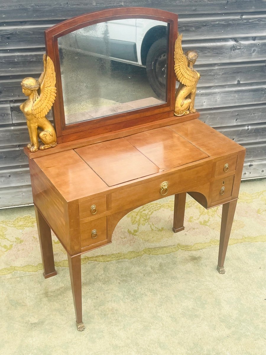 Empire Period Mahogany Dressing Table-photo-6