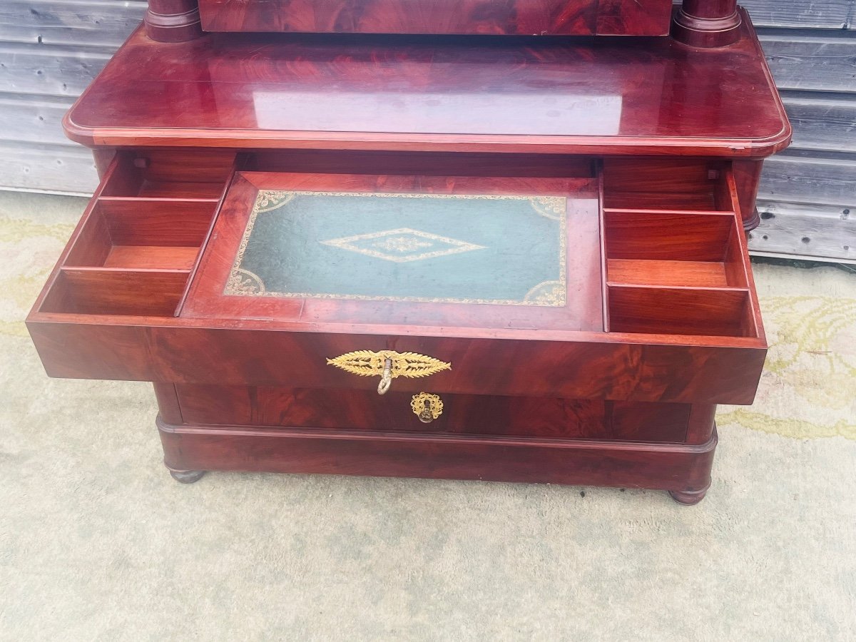 Mahogany Chest Of Drawers From The Restoration Period-photo-4