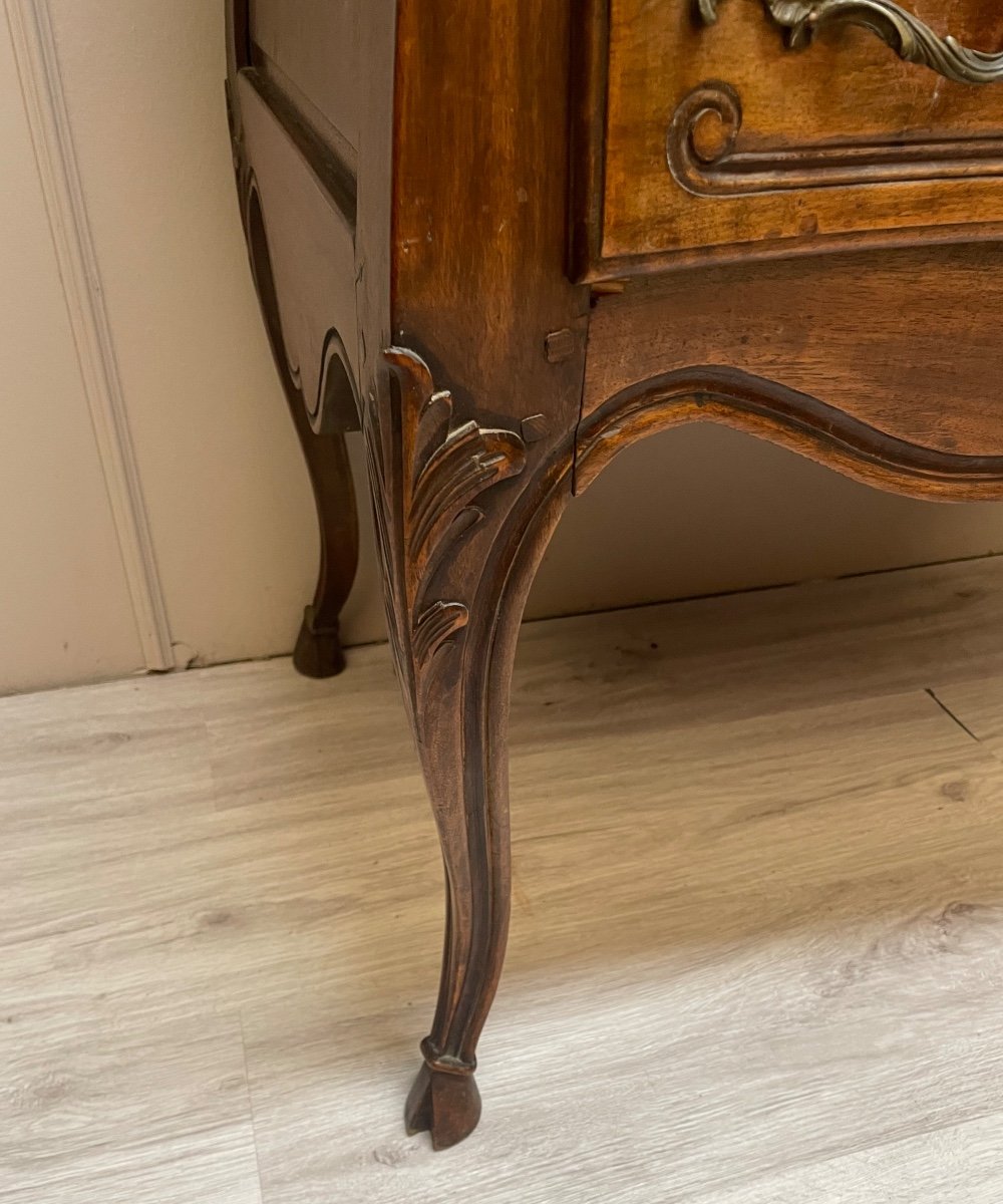 Louis XV Style Walnut Chest Of Drawers-photo-3