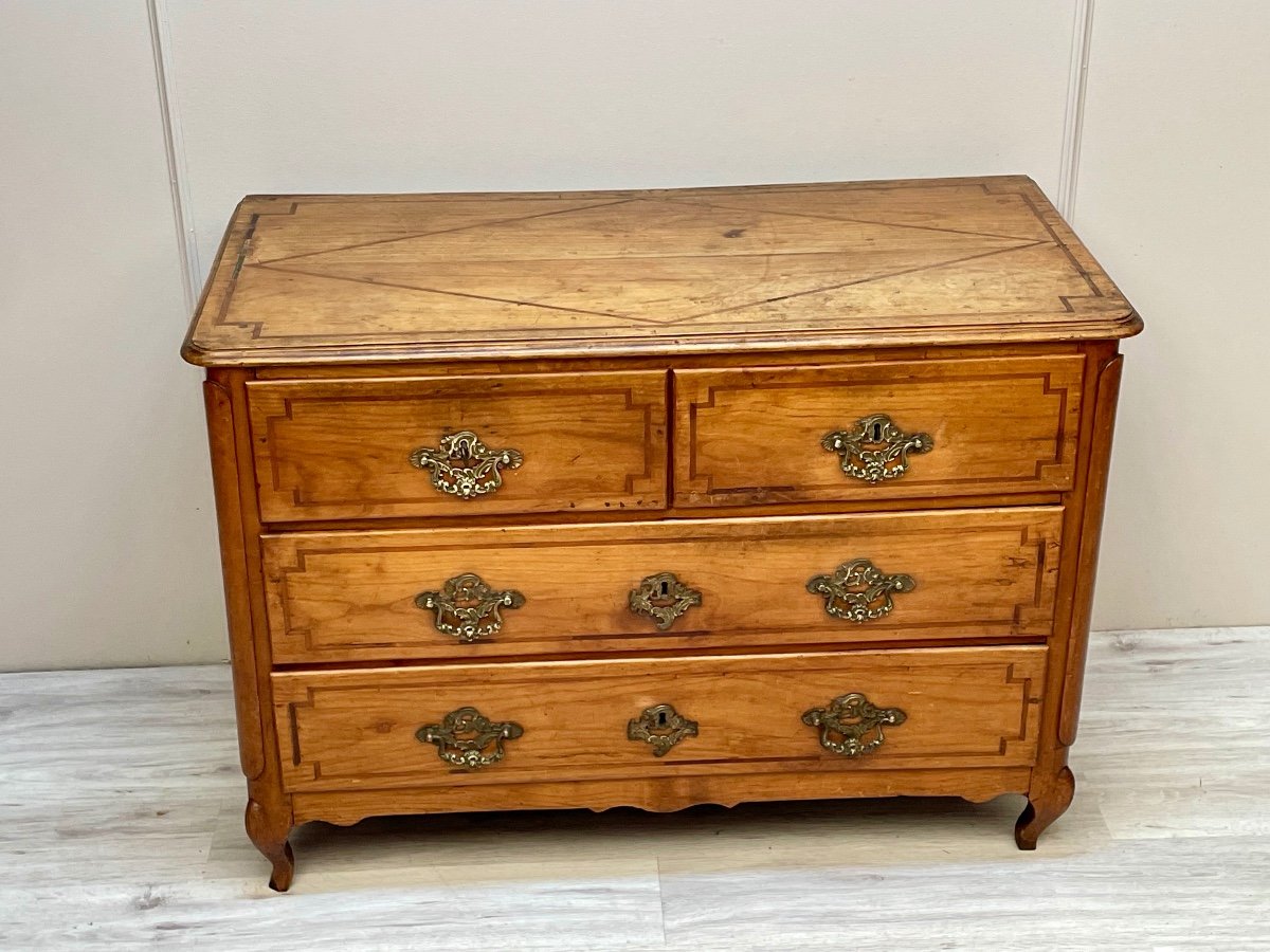 Louis XVI Period Cherrywood Chest Of Drawers-photo-4