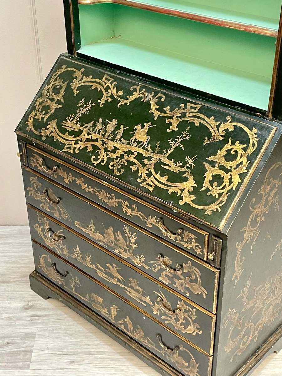 bureau scriban en laque de style Louis XIV -photo-3