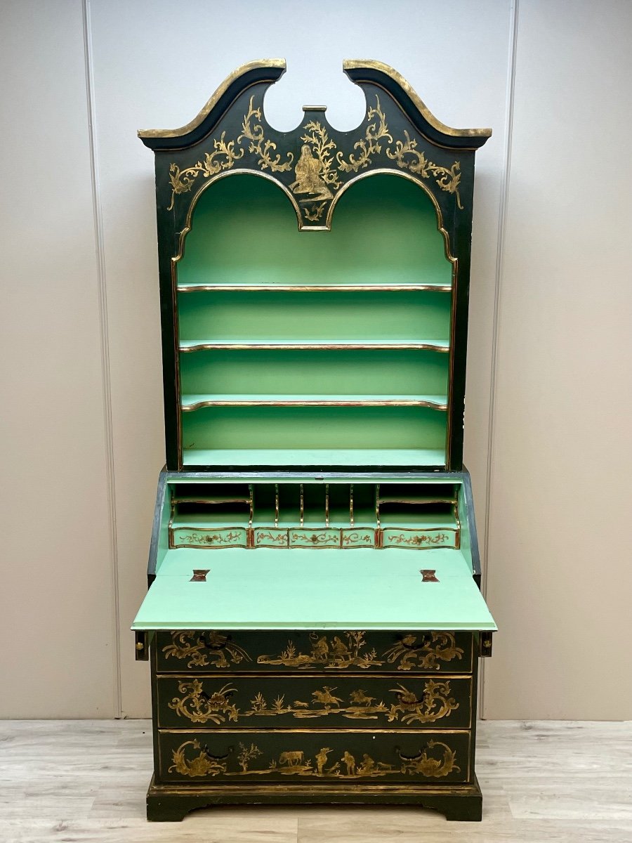 bureau scriban en laque de style Louis XIV -photo-2