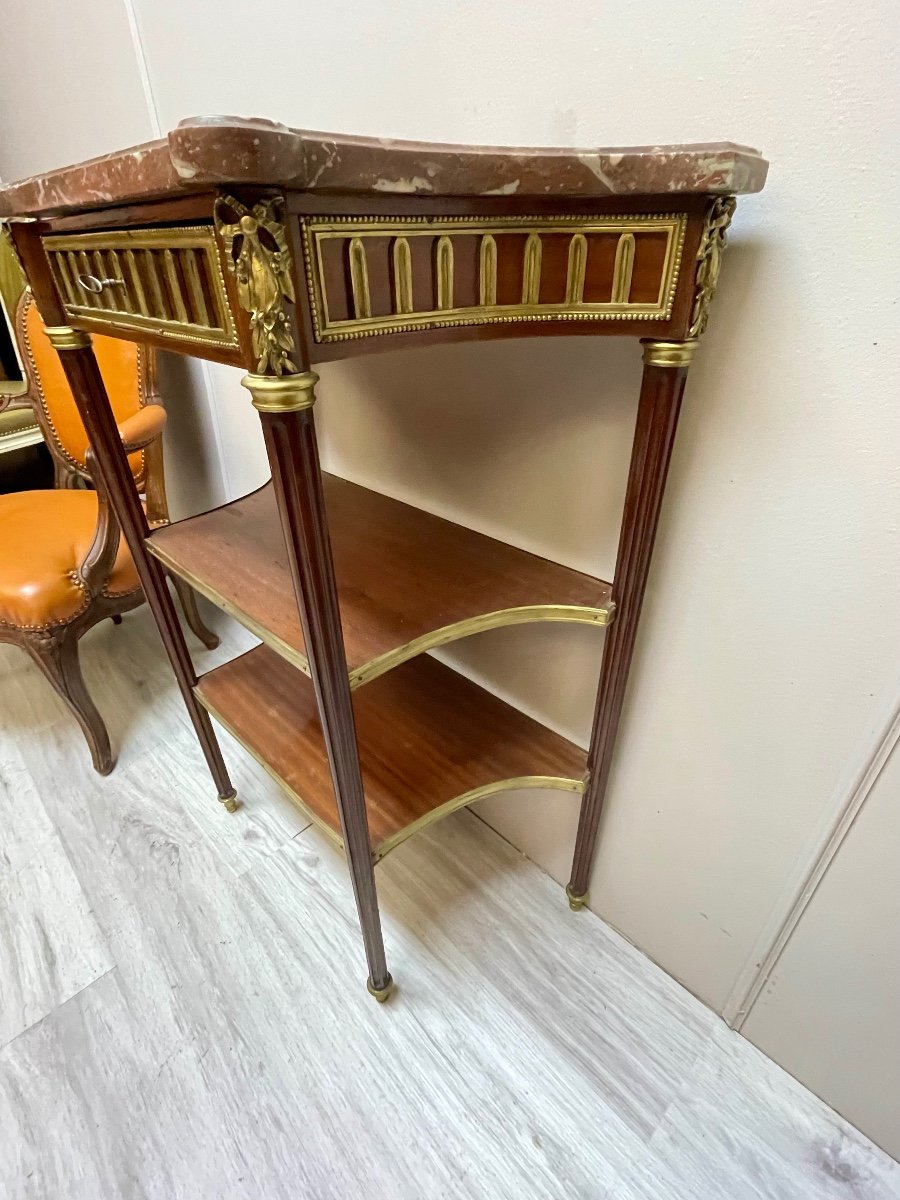 Louis XVI Mahogany Console Table -photo-2