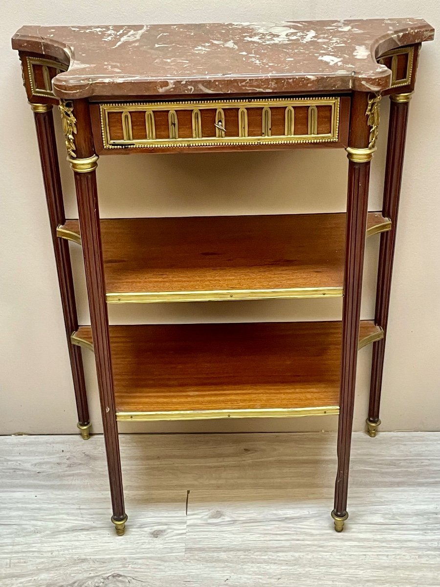 Louis XVI Mahogany Console Table -photo-8