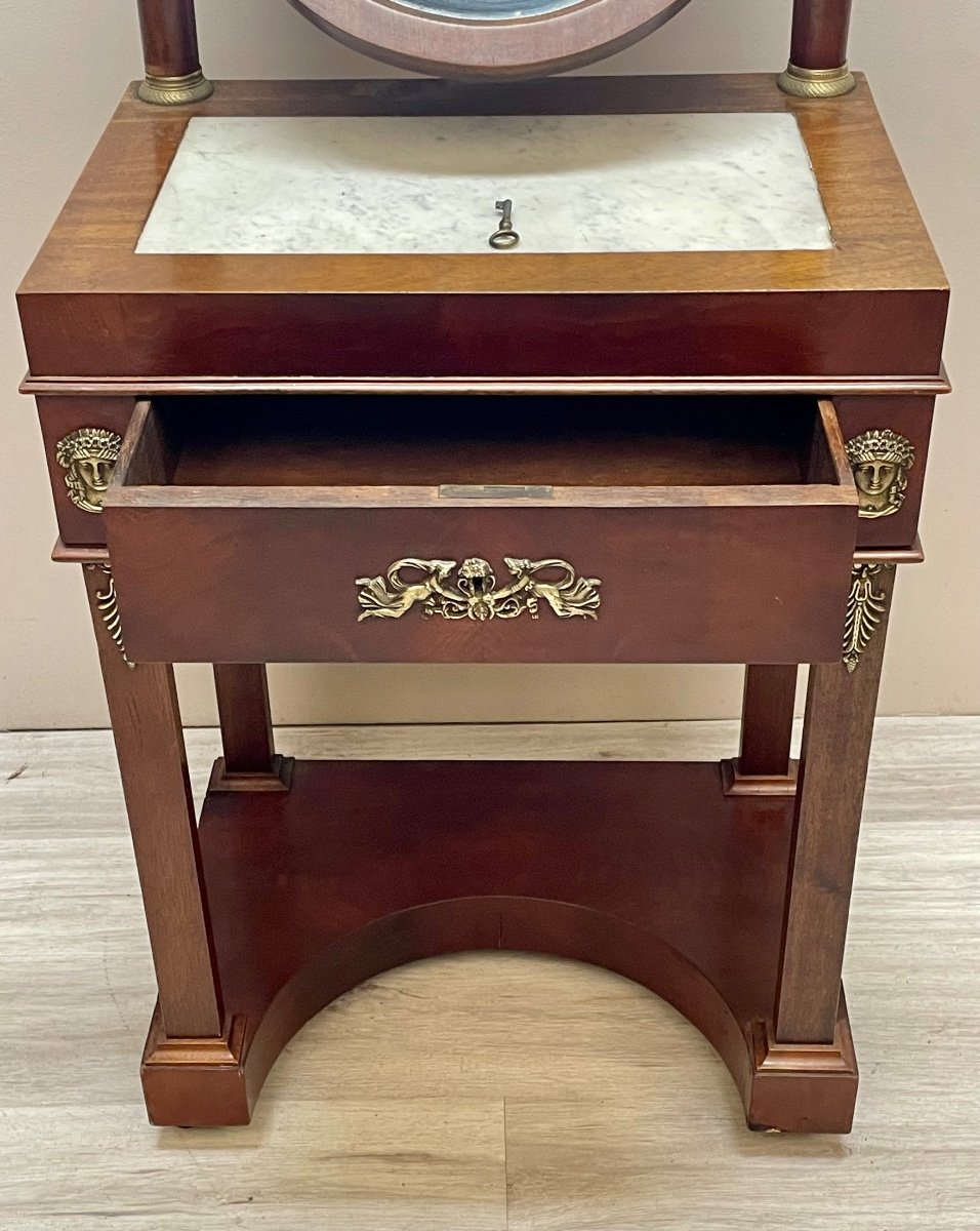 Beautiful Mahogany Dressing Table From The Empire Period-photo-3