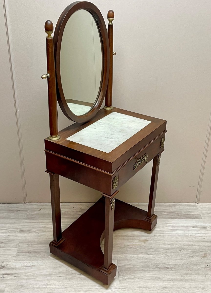 Beautiful Mahogany Dressing Table From The Empire Period-photo-1