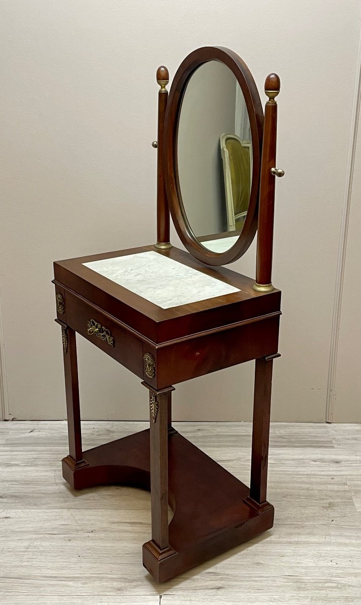 Beautiful Mahogany Dressing Table From The Empire Period-photo-2