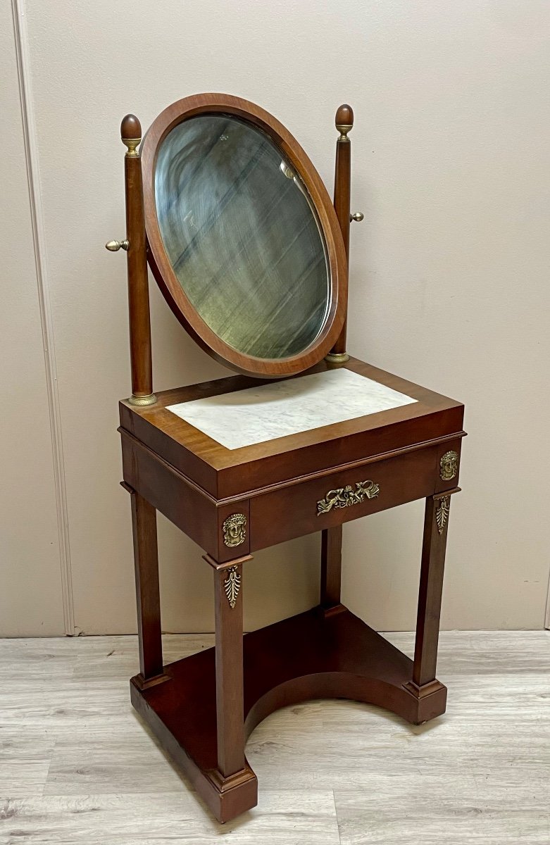 Beautiful Mahogany Dressing Table From The Empire Period