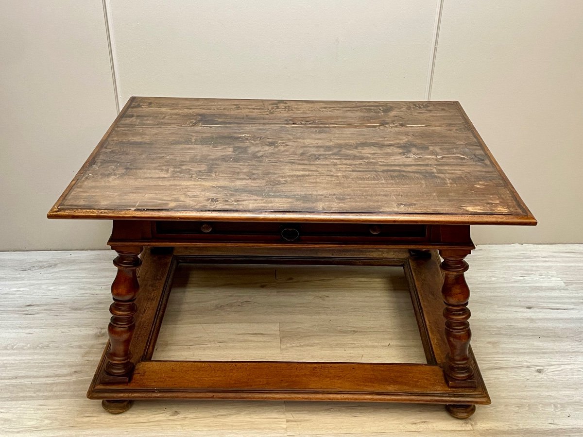 19th Century Walnut Changer Table-photo-2