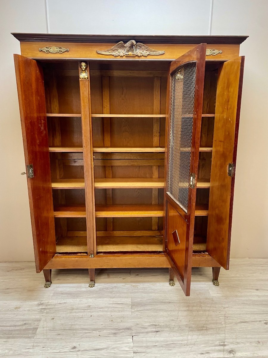 Empire Style Mahogany Bookcase -photo-3