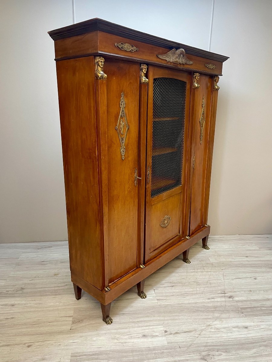 Empire Style Mahogany Bookcase -photo-4