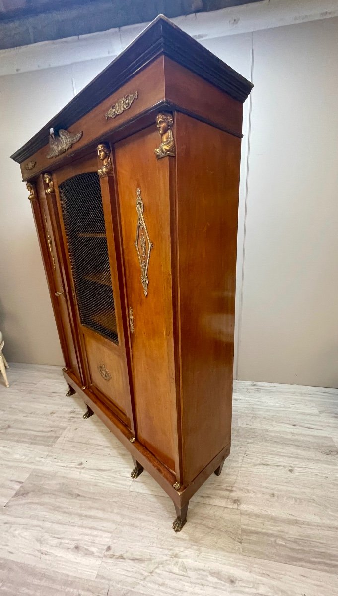 Empire Style Mahogany Bookcase -photo-1