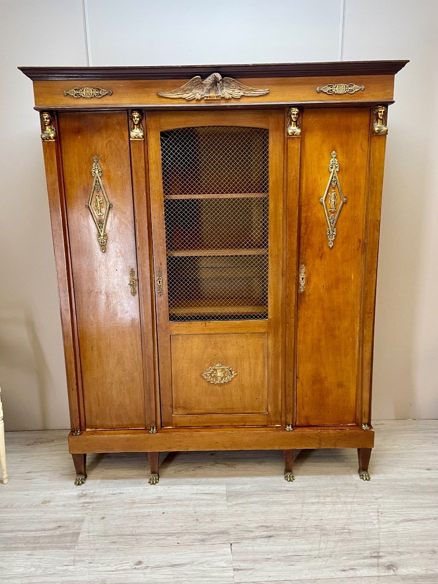 Empire Style Mahogany Bookcase -photo-5