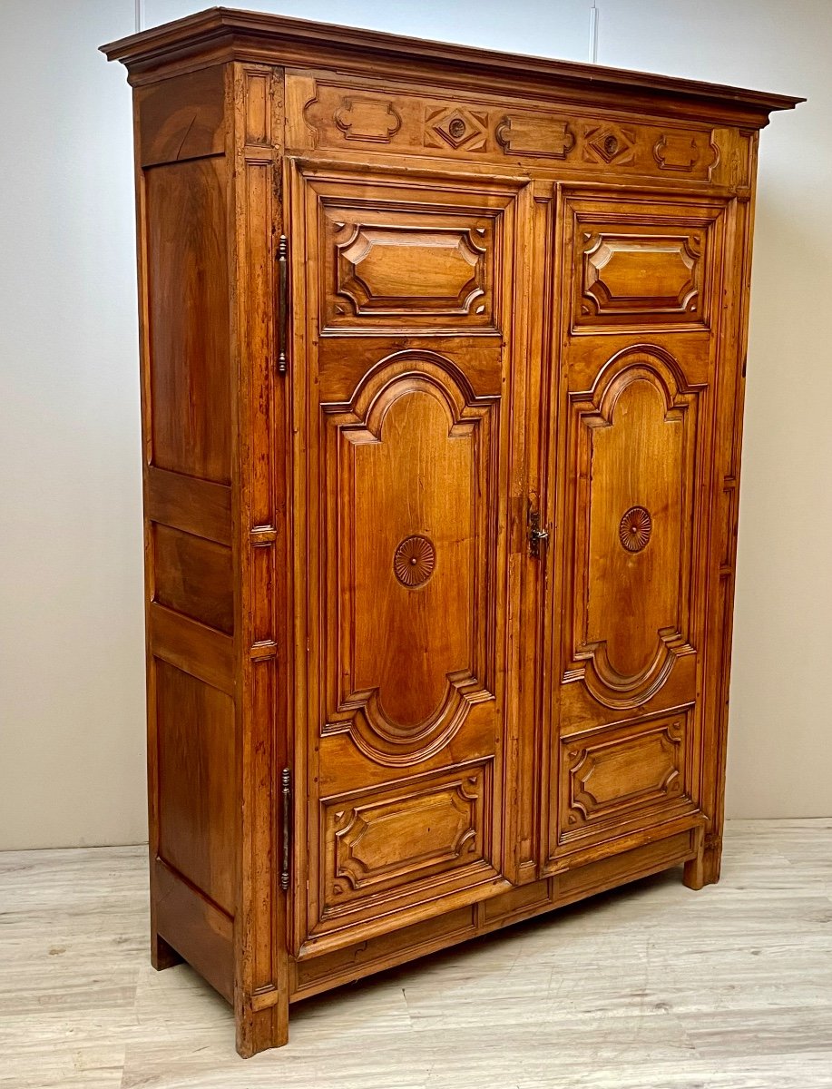 Beautiful Walnut Cabinet From The 18th Century -photo-4