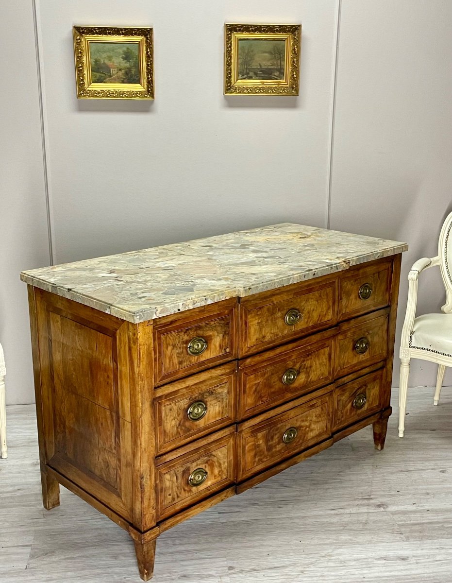 Louis XVI Period Marquetry Chest Of Drawers 