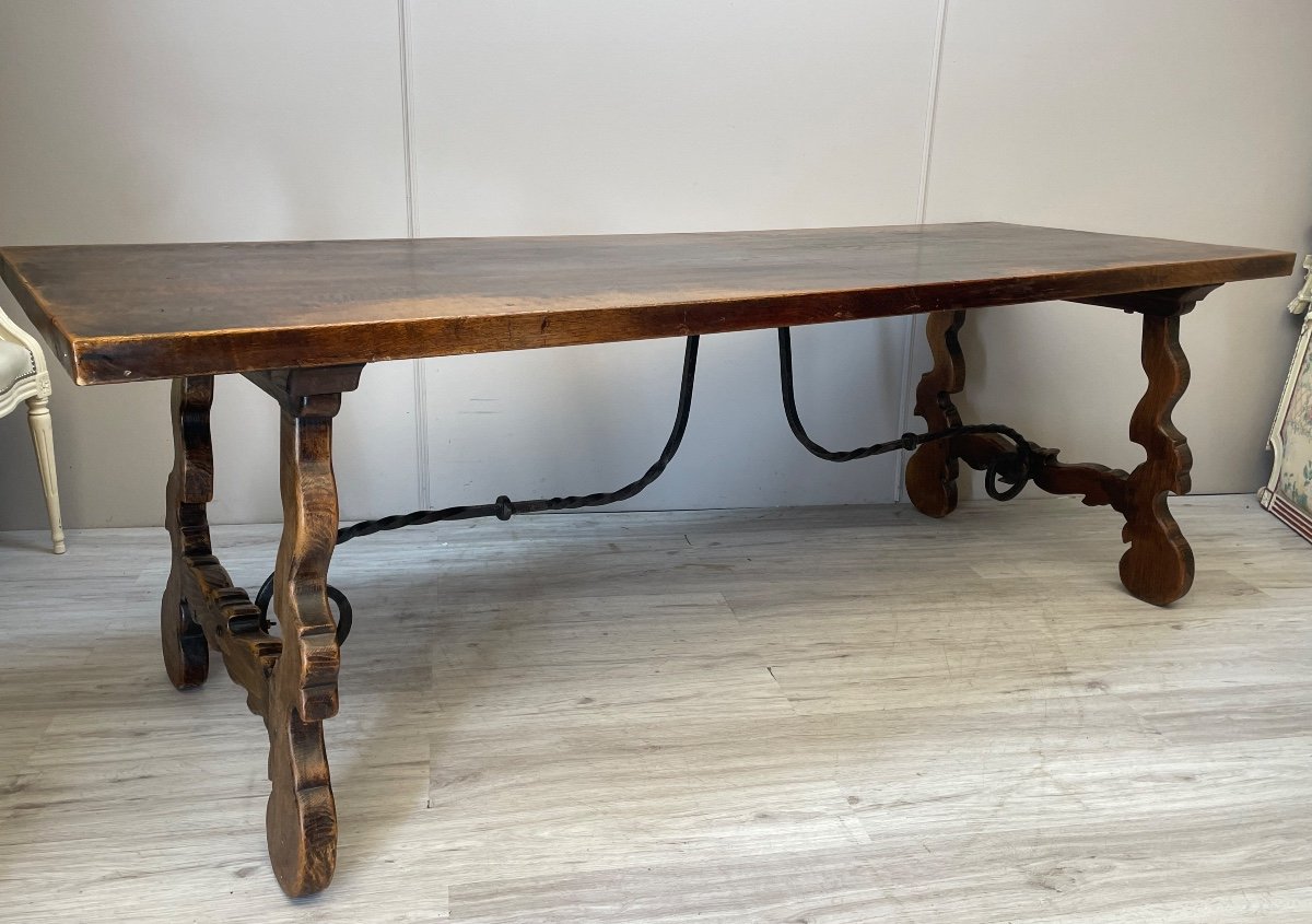 Large Spanish Renaissance Oak Table -photo-1