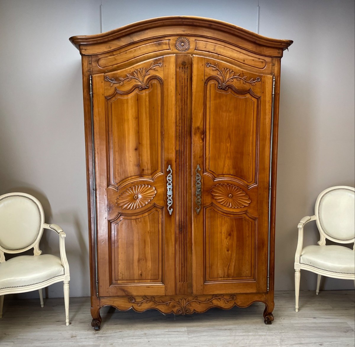 Beautiful Provençal Cherry Wood Cabinet From The Louis XV Period 