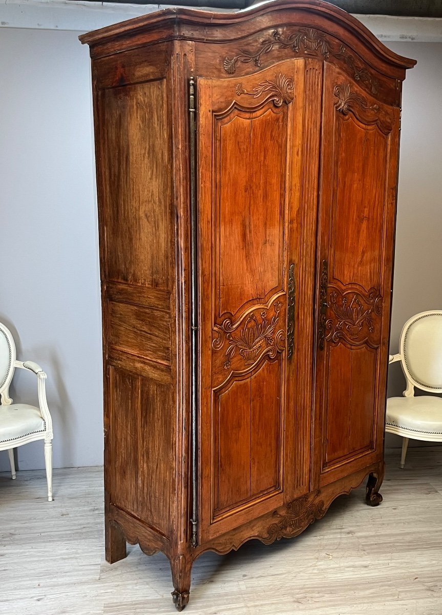 Grande armoire provençale en merisier d’époque louis XV -photo-3