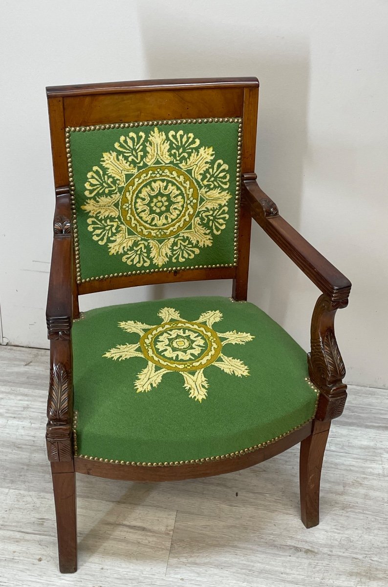 Mahogany Armchair From The Empire Period