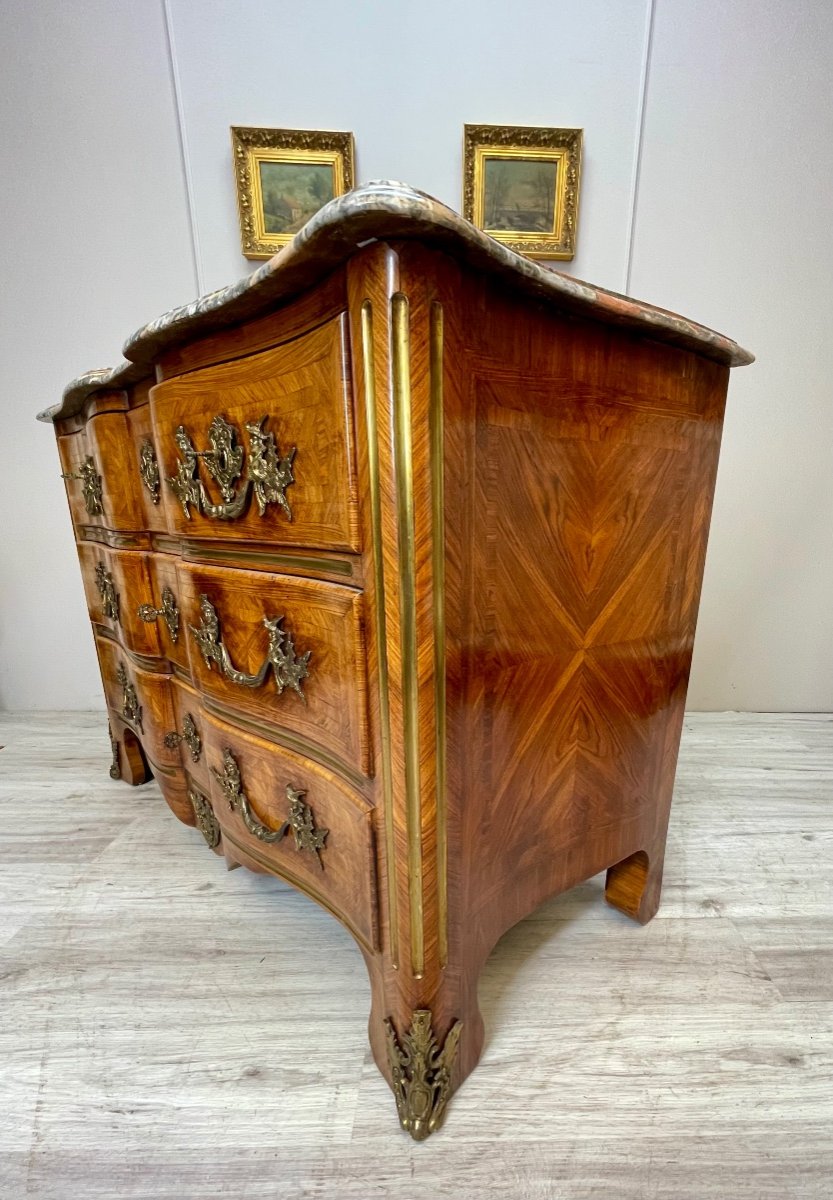 Regency Chest Of Drawers Stamped 20th Century -photo-4