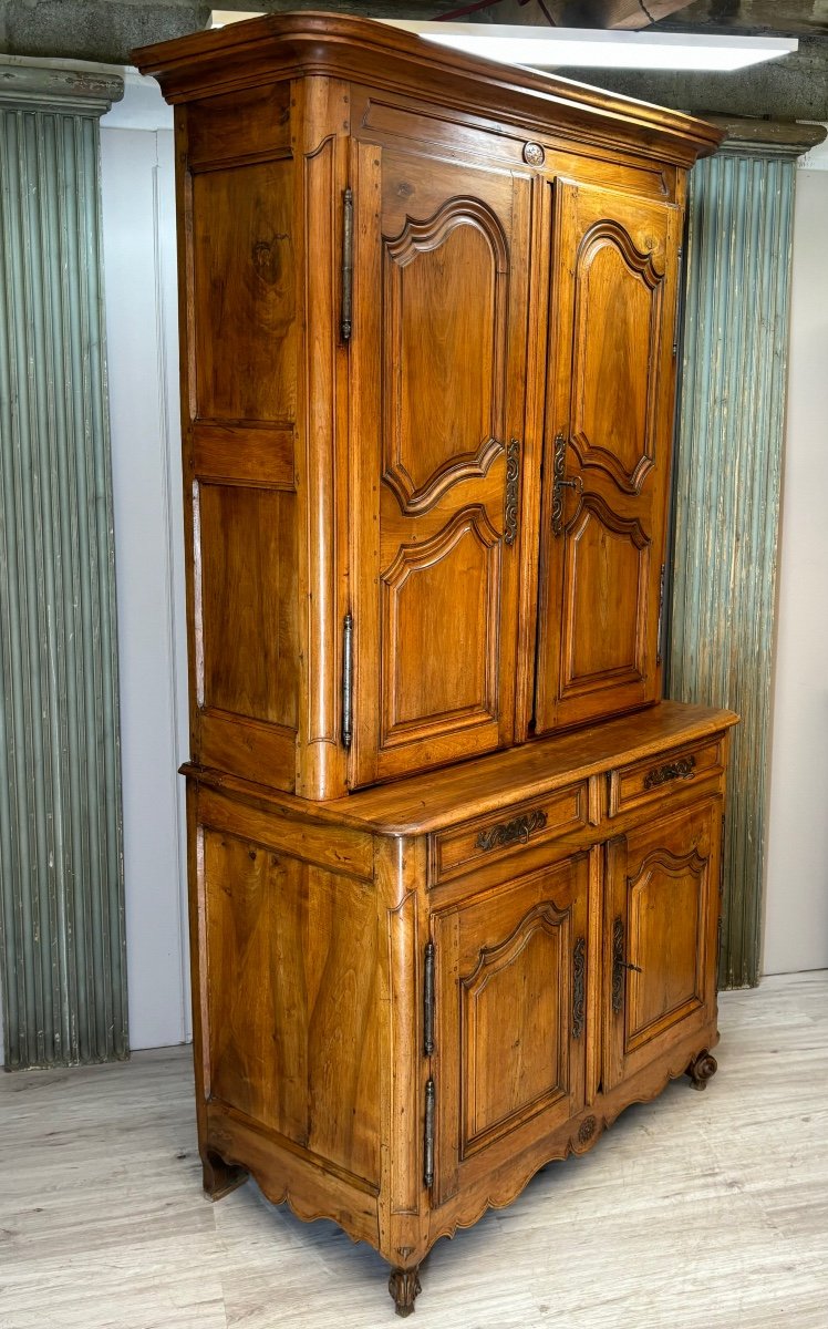 Two-body Buffet In Walnut From The Louis XV Period -photo-2