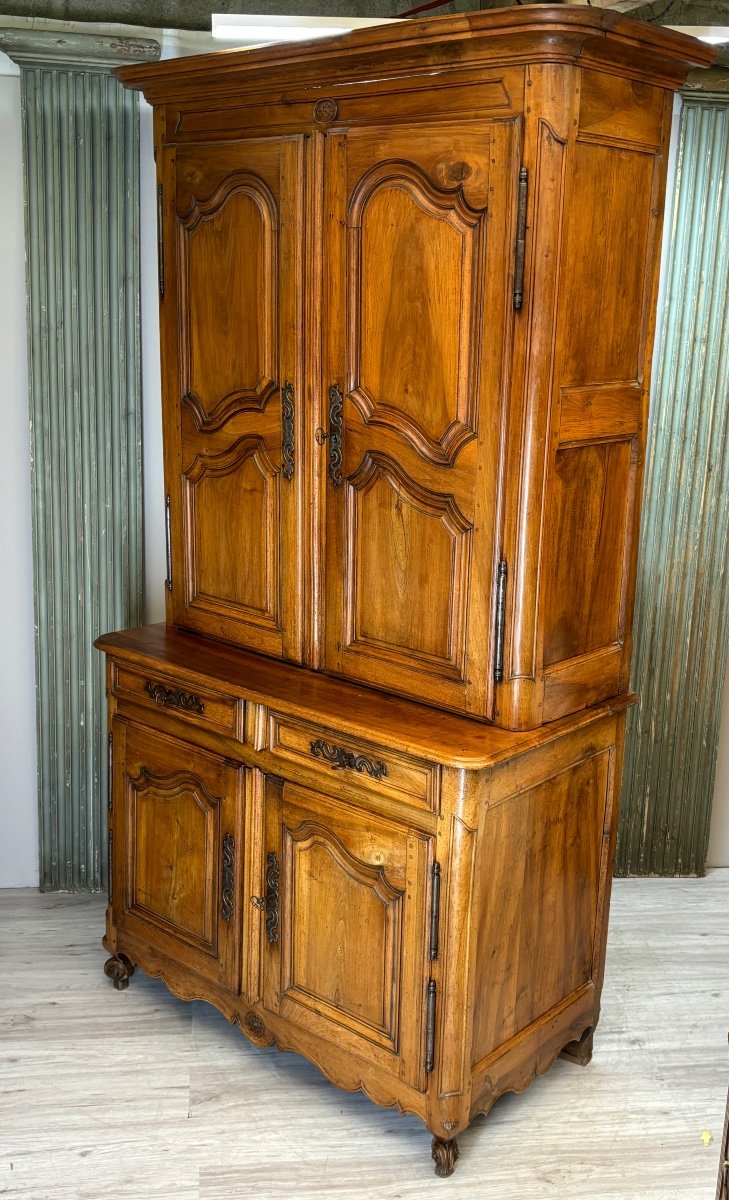 Two-body Buffet In Walnut From The Louis XV Period -photo-3