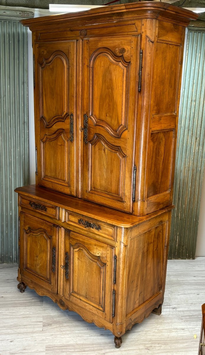 Two-body Buffet In Walnut From The Louis XV Period -photo-4